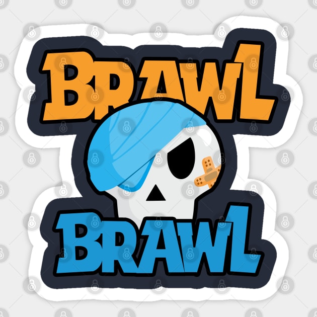 Brawl Brawl Sticker by Marshallpro
